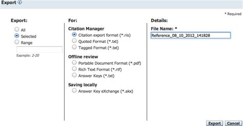Export RefWorks to Excel 的图像结果