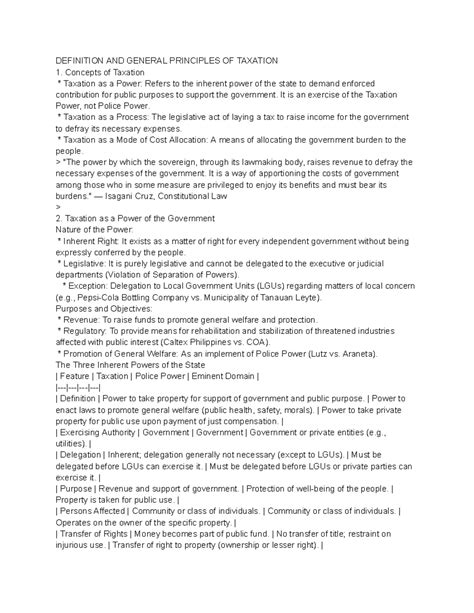 REO 101: Definition and General Principles of Taxation - Studocu