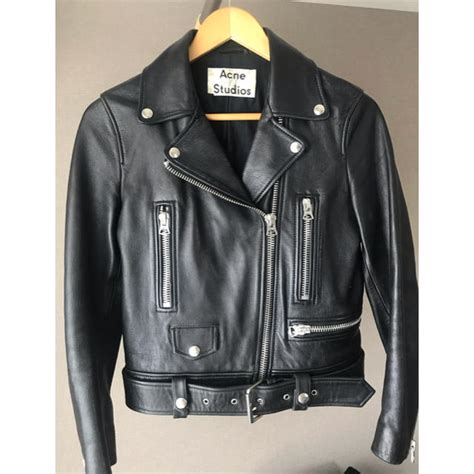 32％割引グレイ系,S超安い Acne studio ライダース ジャケット ライダースジャケット ジャケット/アウターグレイ系S ...
