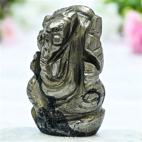 Jaipur Crystal Gems 💎| Buy Pyrite Ganesha