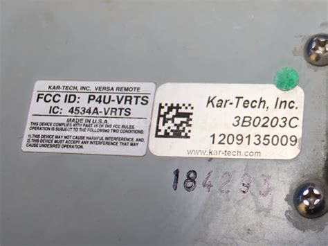 Image result for Kar Tech Inc Remote Control Part Number 3B2262c