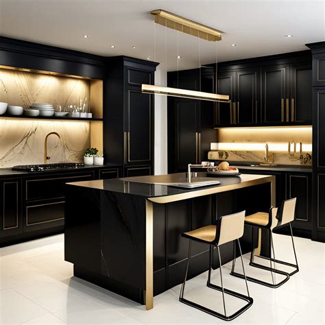 Black Gold And White Kitchen Ideas at James Cue blog