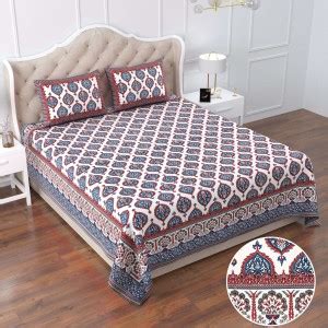 DOLLIFI 260 TC Cotton King Floral Flat Bedsheet - Buy DOLLIFI 260 TC ...