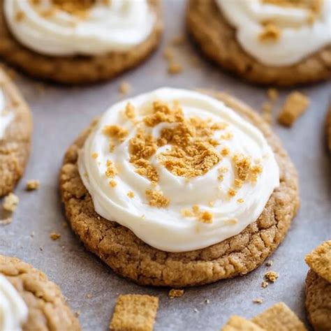 Graham Cracker Cookies with Vanilla Frosting Recipe - Savoury Flavor