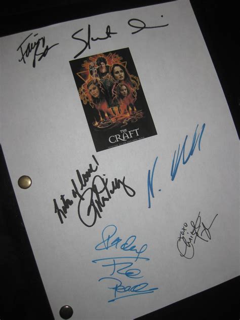 The Craft Signed Film Movie Script Screenplay X6 Autographs Robin ...