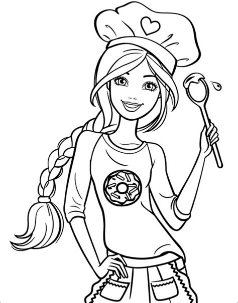 Barbie Doll Coloring Pages at Yvonne Hosford blog