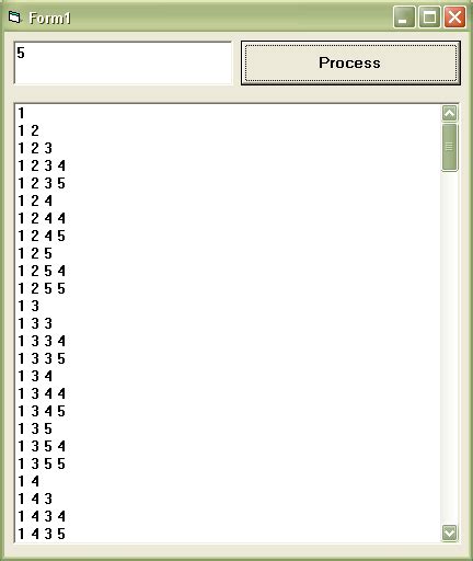 For Loop VB 的图像结果