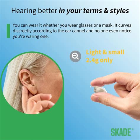 Buy SKADE Hearing Aids for Seniors Rechargeable with Noise Cancelling ...