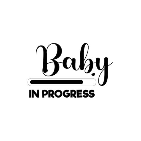 Baby in progress progress bar with inscription | Premium Vector