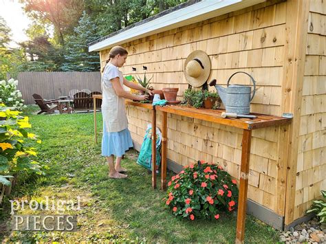 Greenhouse Potting Table Plans Garden Potting Table Kits, Cedar