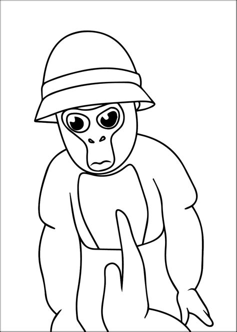 Gorilla Tag coloring pages - ColoringLib