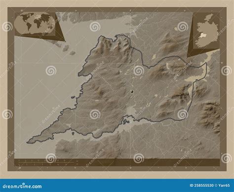 Clare, Ireland. Sepia. Capital Stock Illustration - Illustration of ...