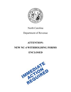 Fillable Online ftp ashevillenc NC-4 tax form - North Carolina ...