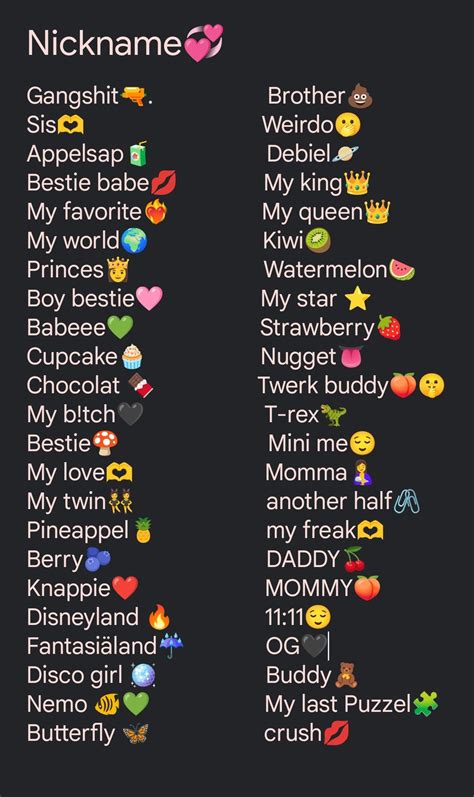 nicknames😌 | Funny nicknames for friends, Nicknames for friends, Good nicknames