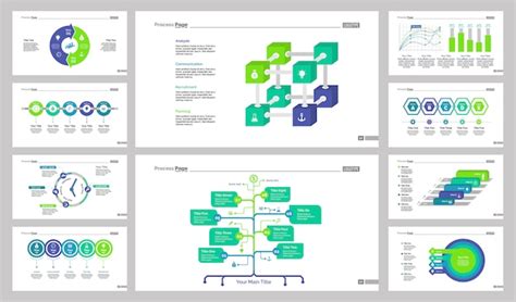 Free Vector | Ten business slide templates set