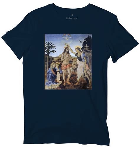 Baptism Of Christ Art T-shirt - Verrocchio & Da Vinci - World’s Best ...