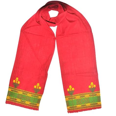 Buy Assam Gamosa Karbi Muffler/Scarf/Stole or Poho is worn around the ...