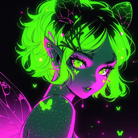 Pin by Niffty the gremlin on green themed art | Digital art anime ...