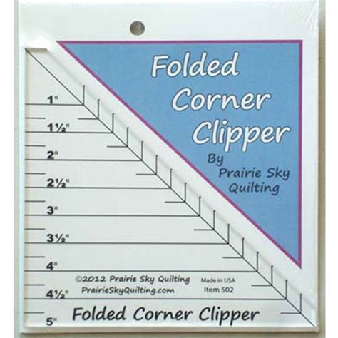 Image result for Folded Corner Clipper Ruler Tutorial