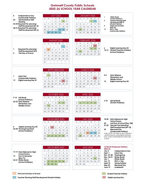 ️ Gwinnett County Public Schools Calendar 2026-2027 [GCPS]