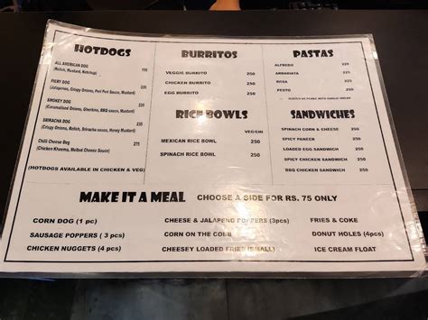 Menu at TOP DOG, Chennai, TF-02