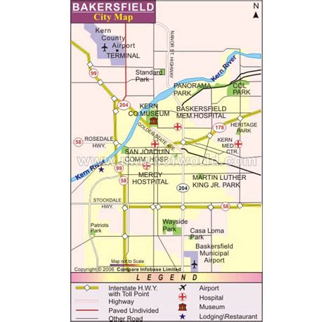 Bakersfield Map: Where is Bakersfield, Location and Directions in ...