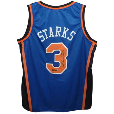 John Starks Autographed New York Knicks (Blue #9) Custom Jersey - JSA ...
