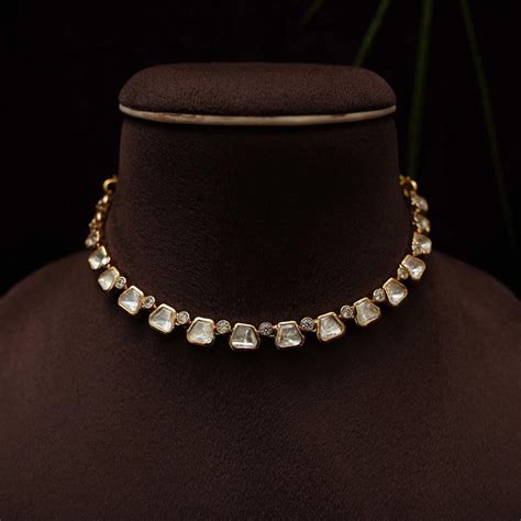 Kundan Choker Necklace & Polki Choker Necklace