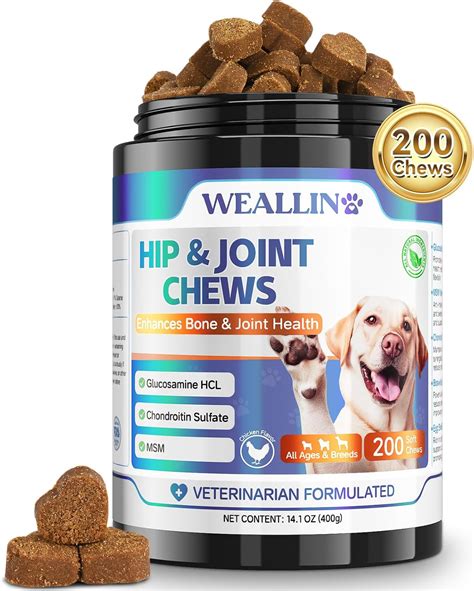 Joint Supplements For Dogs - Dog Joint Supplements 200Pcs Hip & Joint Care For Dogs Joint & Hip ...