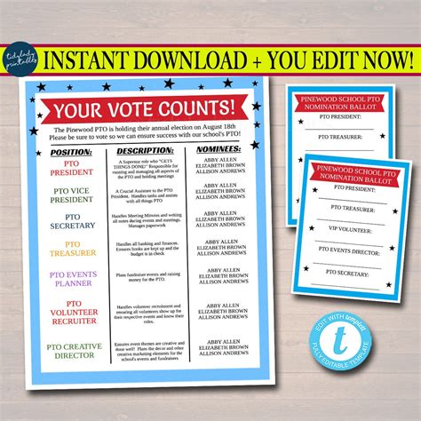 Voting Ballot Template 的图像结果