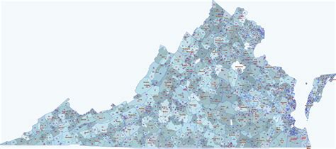Virginia Zip Code Map | Virginia Map