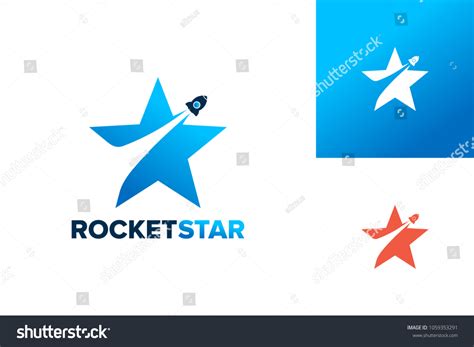 Rocket Star Logo Template Design Vector Stock Vector (Royalty Free ...
