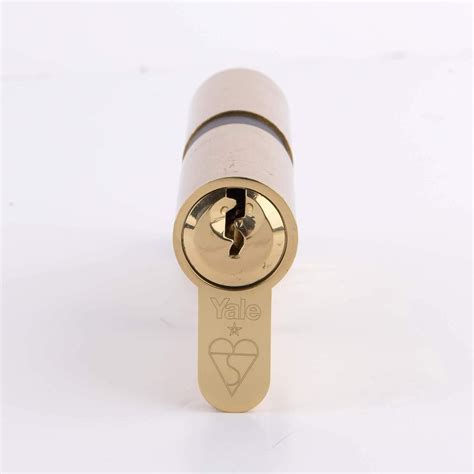 Buy Yale KM4045-PB Euro Double 1 Star Kitemarked Cylinder, 3 Keys ...