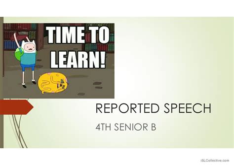 Image result for Reported Speech Tutorial