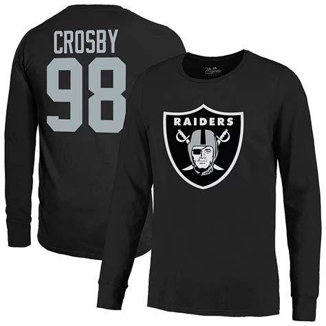 Men's Majestic Threads Maxx Crosby Black Las Vegas Raiders Name ...