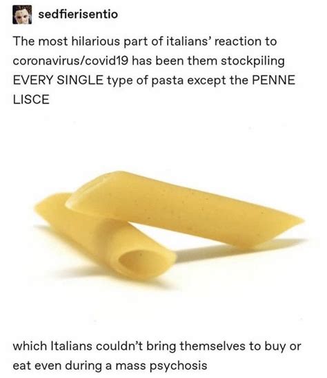 Would starve before eating smooth penne : r/tumblr