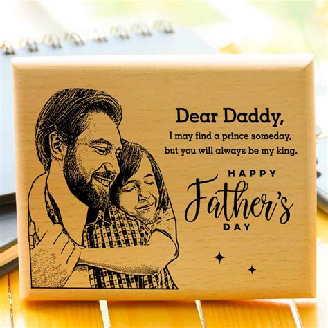 Buy Personalized Thanks & Love Engraved Wooden Photo Frame Gift for Dad ...