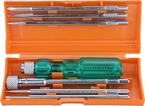 Taparia 812 Screw Driver Set with Neon Bulb, Silver & Green, 1 Piece ...