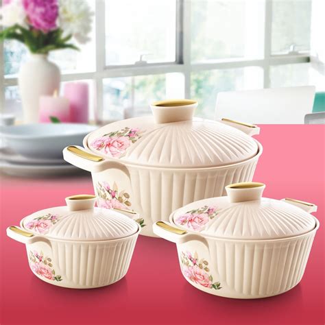 Nayasa Medusa Casserole Gift Set Of 3 , 1000, 1500, 2000ml