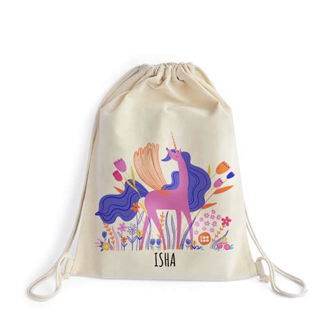 Personalized Drawstring Bag - Custom Drawstring Pouch Online | Zoomin