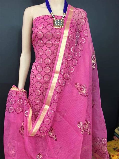 Trendy & Traditional - Buy unstitched churidar dress materials online ...