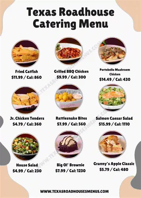 Texas Roadhouse Catering Menu | Updated January 2026