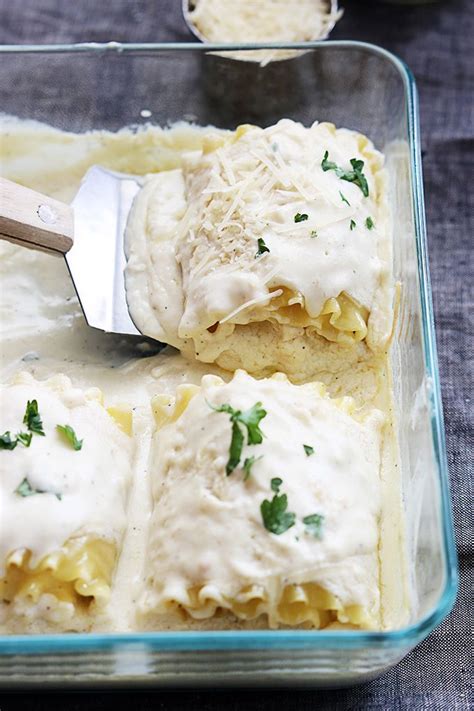 White Chicken Lasagna Rollups   Recetas   Pinterest  