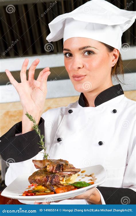 Image result for Female Chef Cooking Food