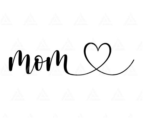 Mom Heart Svg, Mama Svg, Mommy Svg, Mother's Day Svg, Mama T-shirt ...