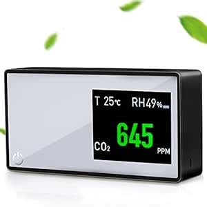 Air Quality Monitor 3 in 1 Carbon Dioxide Detector Portable, NDIR ...