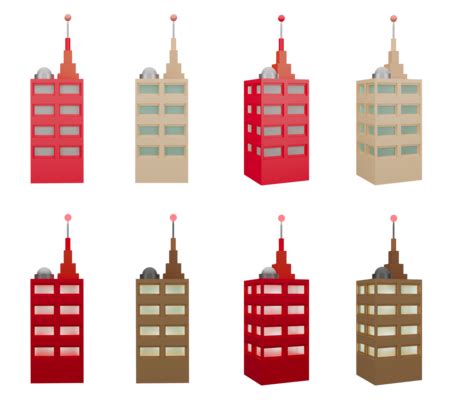 People in Different Buildings Cartoon Png 的图像结果