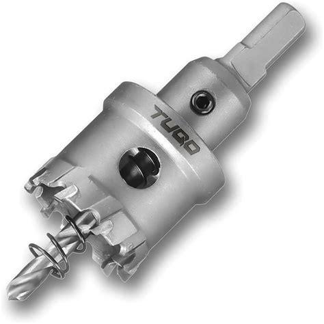 TUQO Tungsten Carbide Tipped (TCT) Hole Saw for Hard Metal, Steel, Iron ...