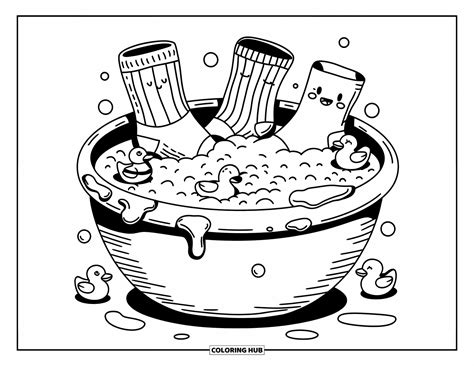 75+ Sock Coloring Pages for Kids & Adults (Free Printable PDFs)