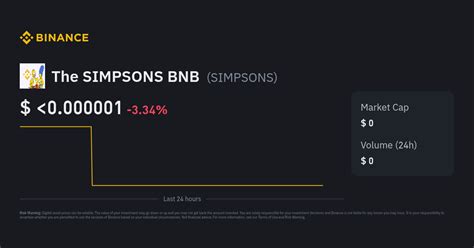 The SIMPSONS BNB Price | SIMPSONS to USD Converter, Chart and News